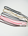 Full picture of lanyard with cord for carrying a fan in five colors with gold colored closure. Ottimare